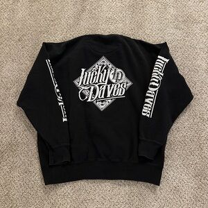 Rare Lucky Daves Black Men’s Sweater Sz XL